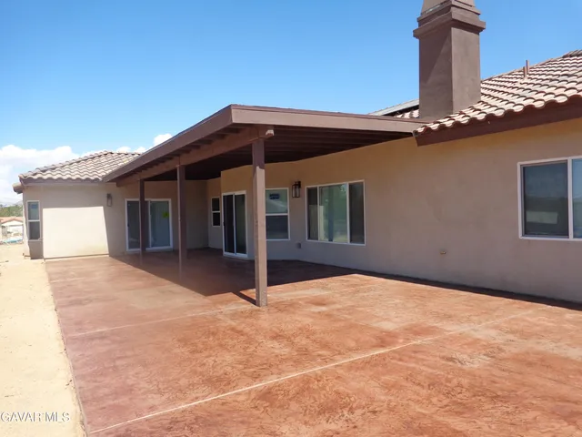 a backyard of a house