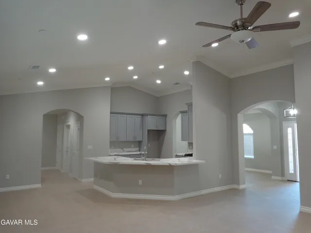 a view of lobby with a sink