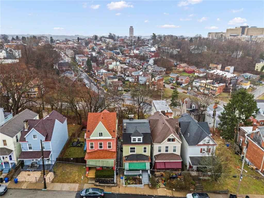3350 Webster Avenue Pittsburgh, PA 15219 - Photo 21 of 23 an aerial view of residential houses and street