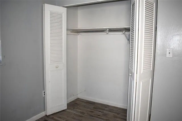 a view of closet area