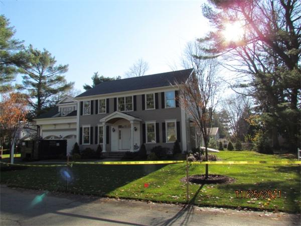 2 Mayo Road Wellesley, MA 02482 - Photo 2 of 9 a front view of a house with a yard