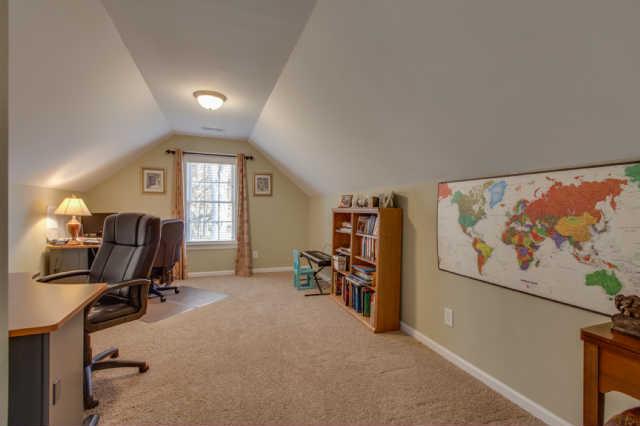 439 Conquest Road Murfreesboro, TN 37128 - Photo 17 of 20 Bedroom 4 is upstairs. This room is very big, has a closet, and makes a great office space. There is a full bath upstairs.
