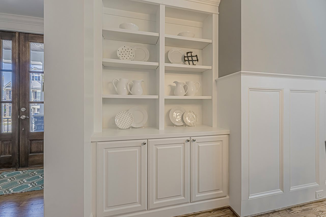 7605 Stonehenge Farm Lane Raleigh, NC 27613 - Photo 8 of 30 Beautiful built-ins situated in the dining room Dining room built-ins
