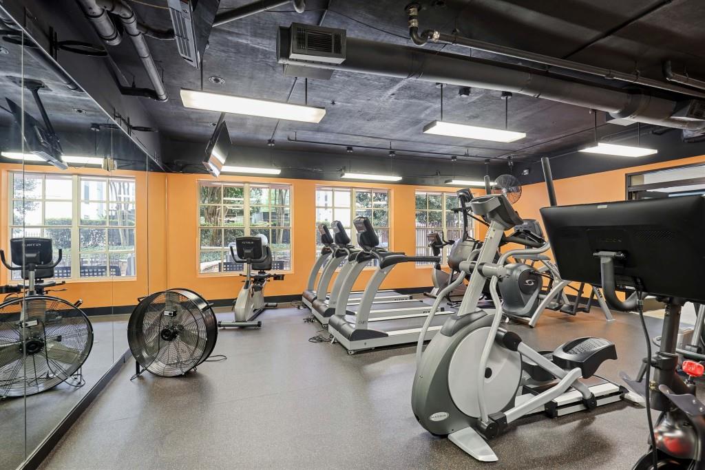 1101 Juniper Street Northeast, Unit 219 Atlanta, GA 30309 - Photo 24 of 31 a view of a room with gym equipment