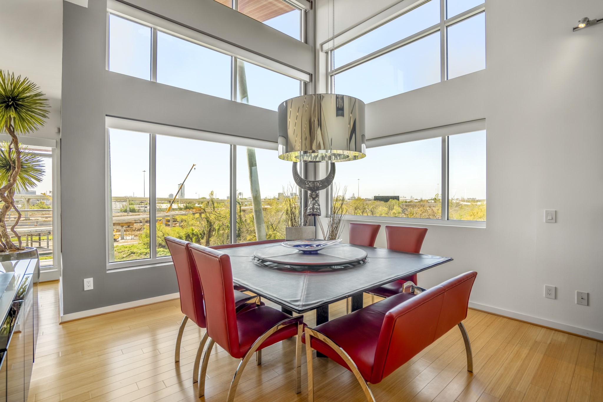 102 Quitman Street, Unit 405 Houston, TX 77009 - Photo 14 of 46 a view of a dining room with furniture window and outside view
