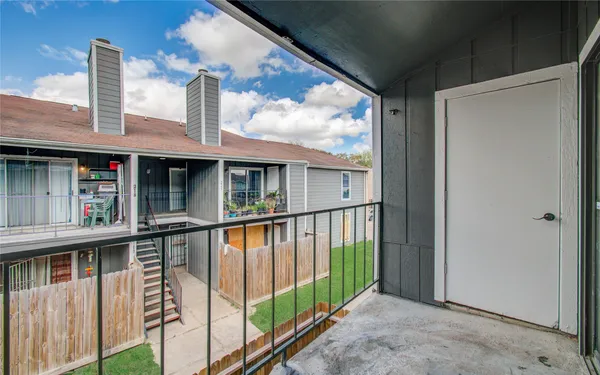 a view of a house with a balcony