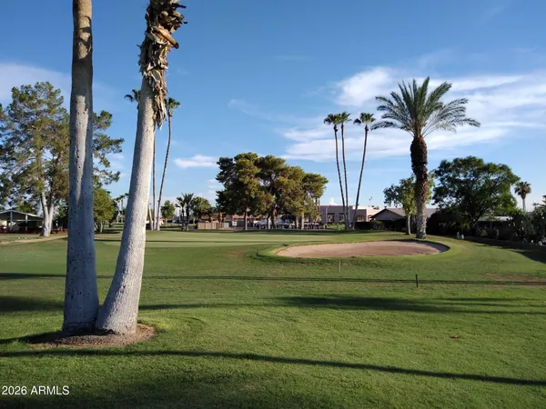 a view of a golf course