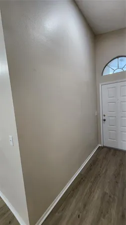 an empty room with closet