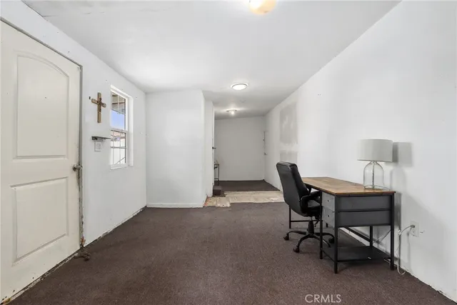 a storage room with washer and dryer