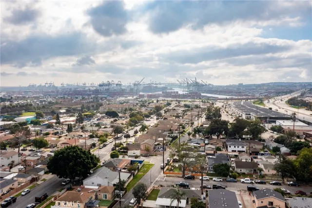 an aerial view of residential house with outdoor space