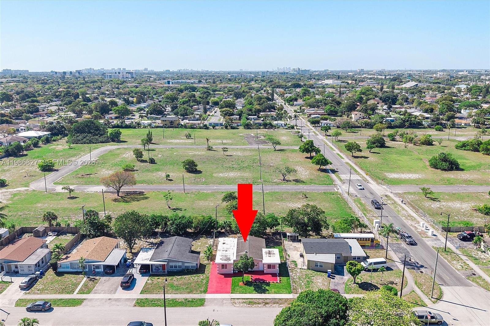 550 Northwest 17th Street Pompano Beach, FL 33060 - Photo 29 of 31 an aerial view of residential houses with outdoor space and swimming pool