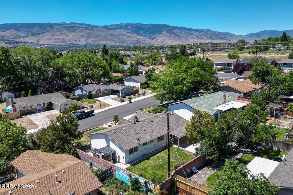 2205 Carlin Street Reno, NV 89503 - Photo 37 of 51 an aerial view of a house with mountain view