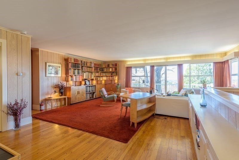 41 Arnold Road Pelham, MA 01002 - Photo 11 of 42 a living room with furniture and a large window