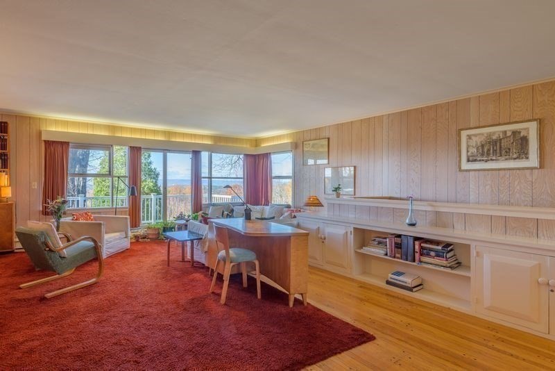 41 Arnold Road Pelham, MA 01002 - Photo 12 of 42 a view of a living room kitchen and dining room
