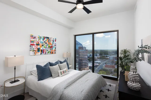 a view of a hallway with washer and dryer