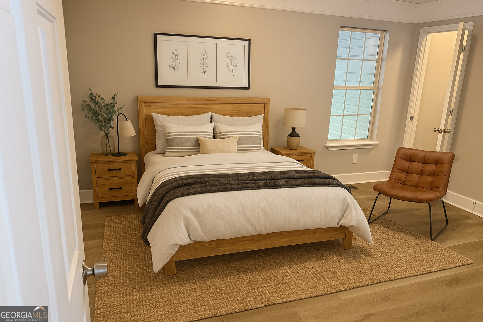 1516 Stark Road Jackson, GA 30233 - Photo 15 of 37 a bedroom with a bed chair and window