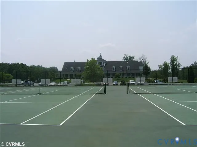 a view of a tennis court