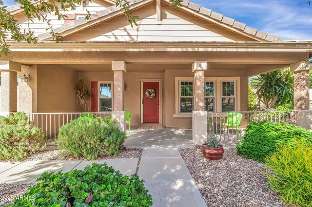 a front view of a house