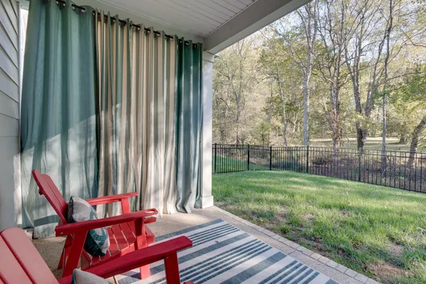 a outdoor space with chairs and couch