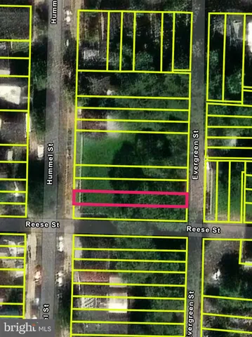 a green field that has a sign on it