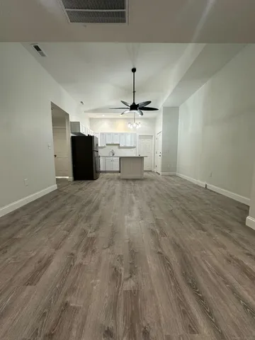 a view of a livingroom with a fireplace