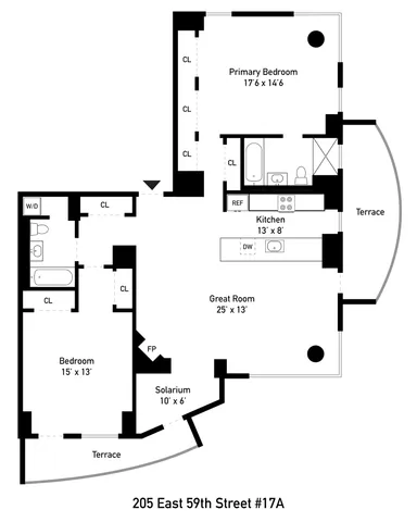 a view of a tall building