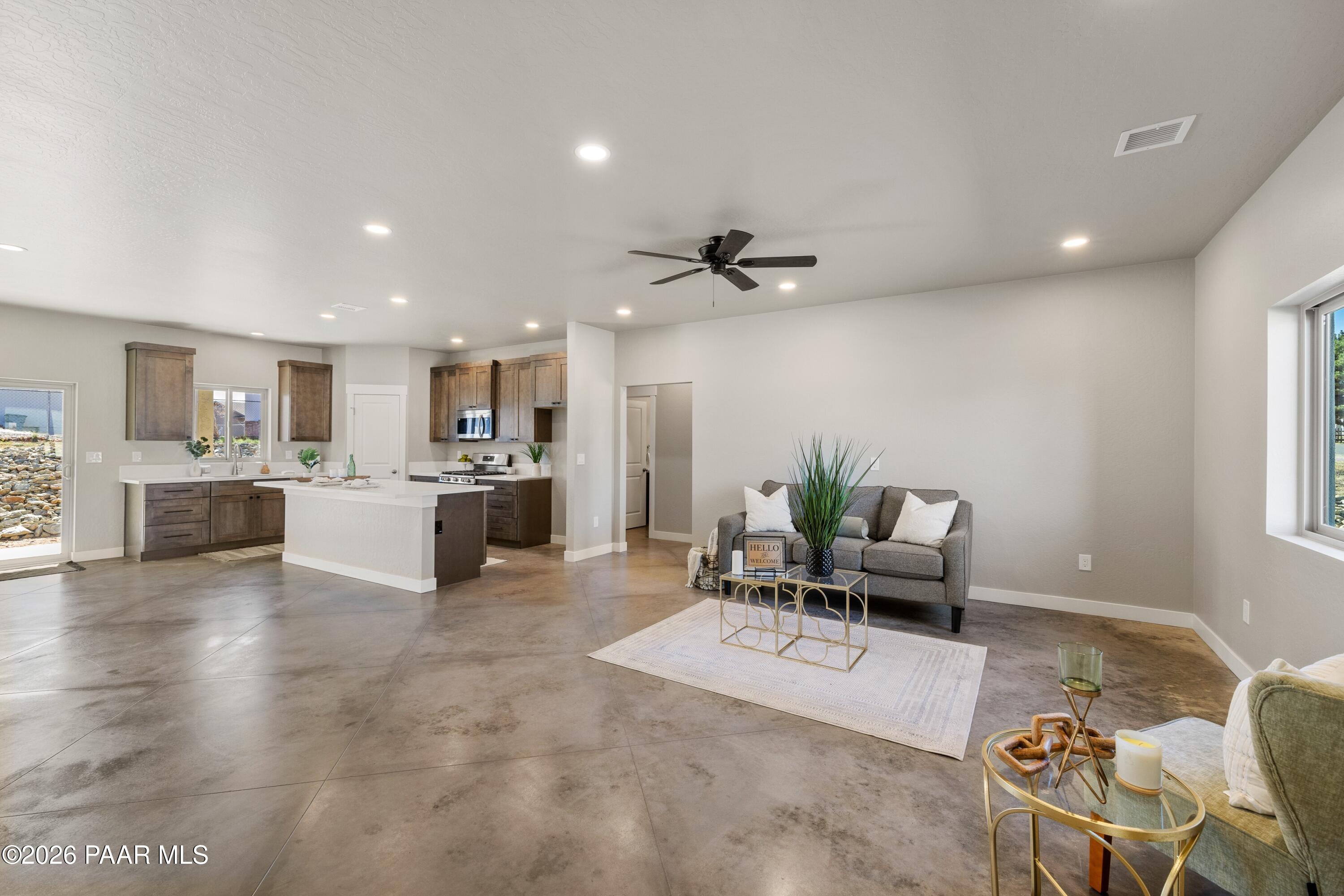 5259 North Long Rifle Road Prescott Valley, AZ 86314 - Photo 3 of 27 Large Great Room open to kitchen