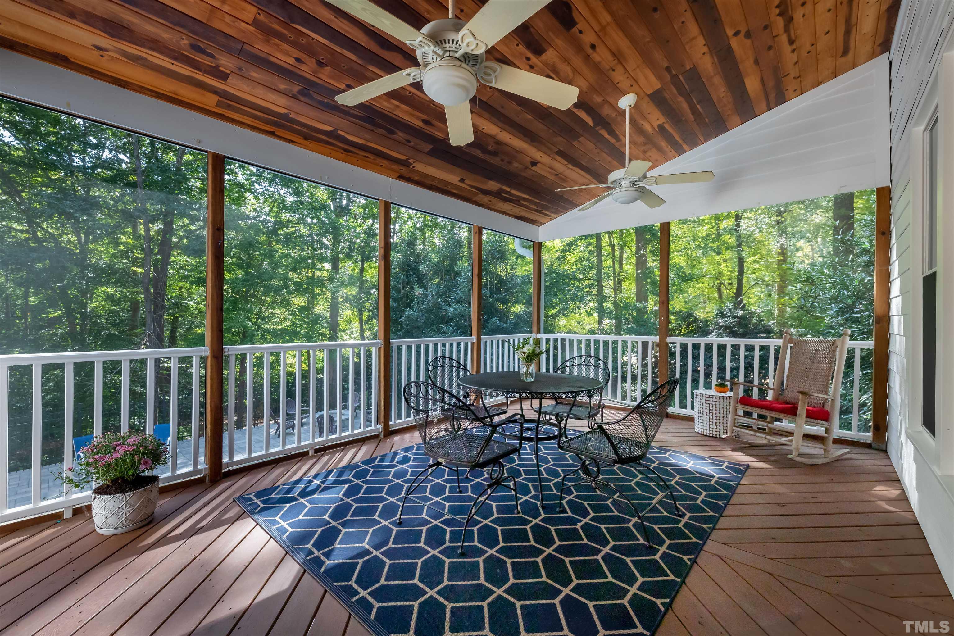11308 Derby Lane Raleigh, NC 27613 - Photo 17 of 42 a view of two chairs in the balcony