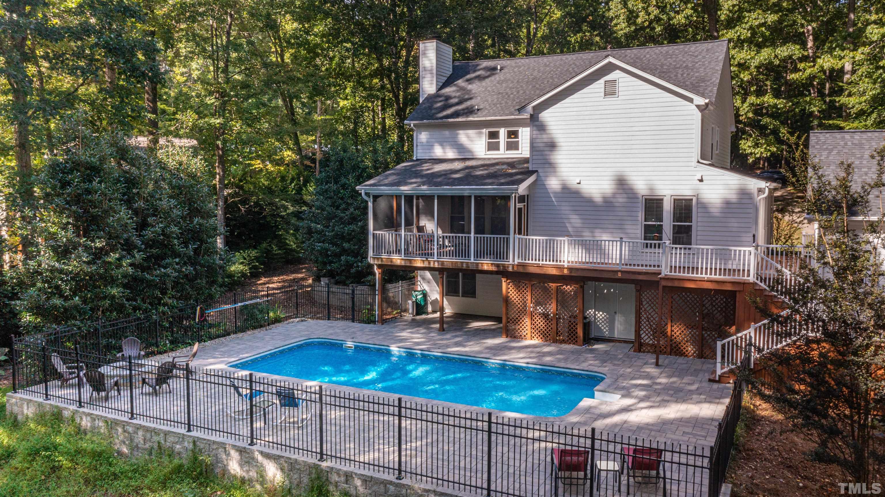 11308 Derby Lane Raleigh, NC 27613 - Photo 35 of 42 a front view of a house with swimming pool