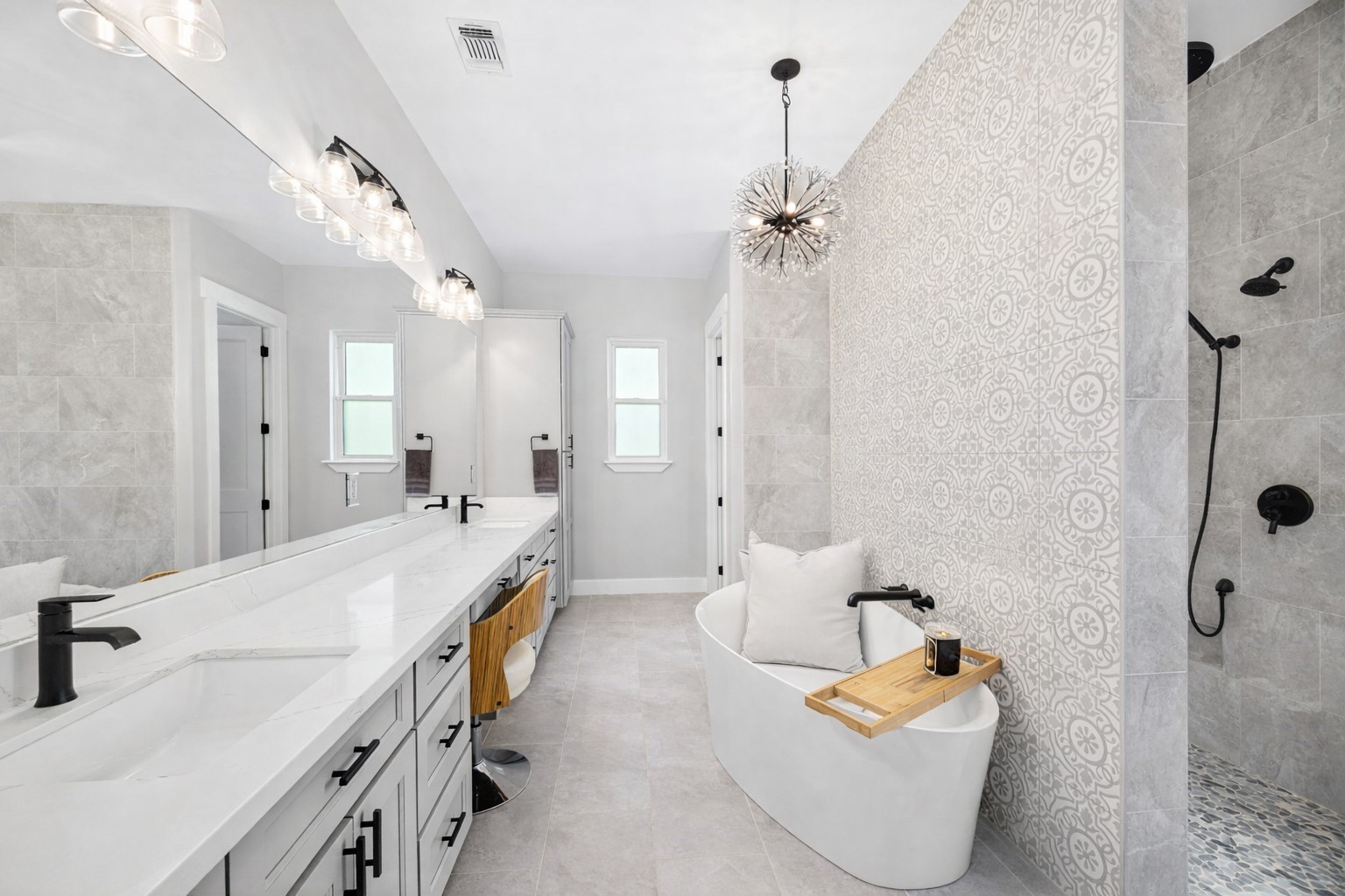 1507 Smith Rau Road Columbus, TX 78934 - Photo 17 of 42 a spacious bathroom with a tub sink and mirror