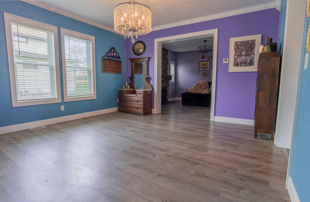 432 Colerain Street Sligo, PA 16255 - Photo 9 of 44 a view of livingroom with furniture wooden floor and chandelier