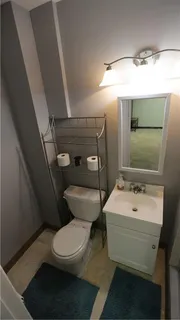 a bathroom with a sink