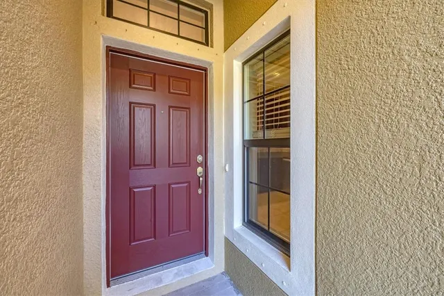 a view of front door