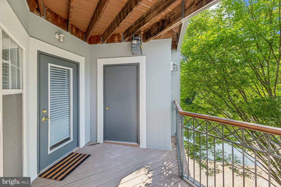 5573 Seminary Road, Unit 208 Falls Church, VA 22041 - Photo 23 of 33 Balcony overlooking the pool and Park