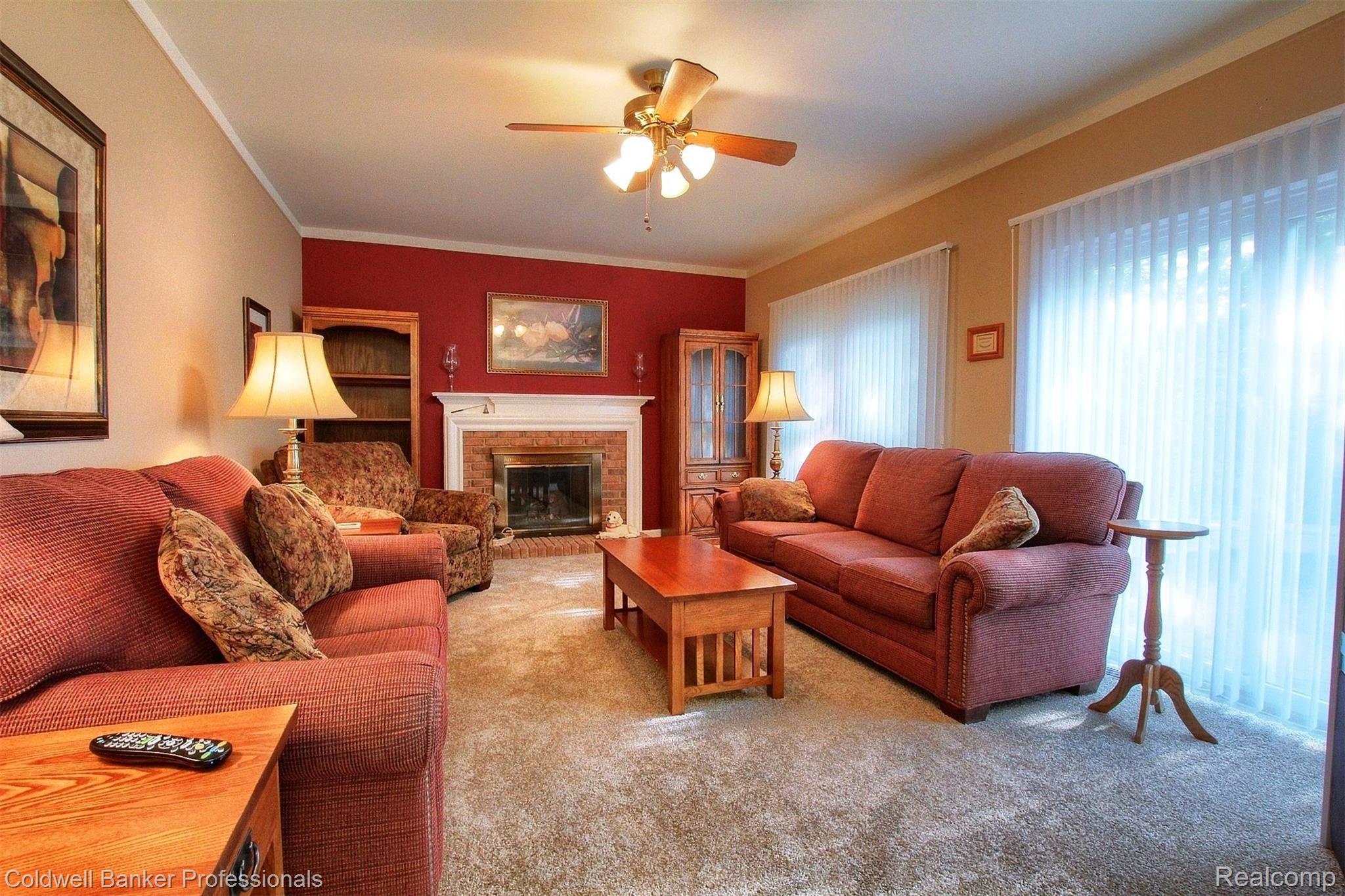 6742 Carlton Road Canton, MI 48187 - Photo 16 of 38 Family room with gas fireplace
