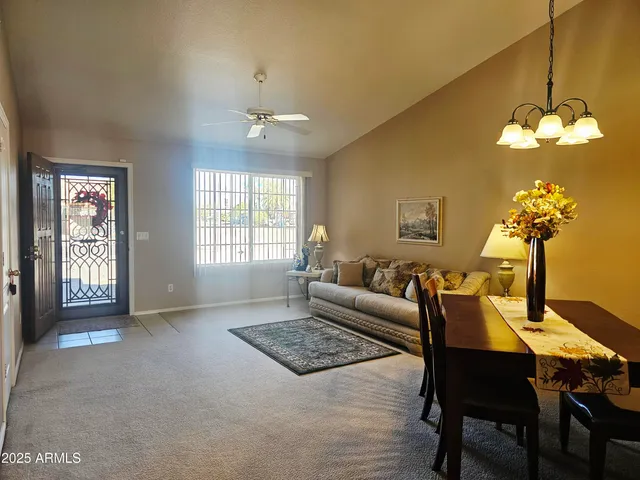 a front view of a house with a garage