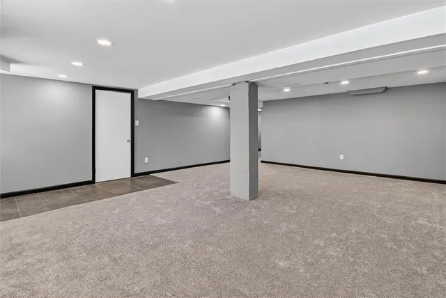 a view of an empty room