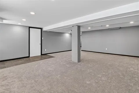a view of an empty room