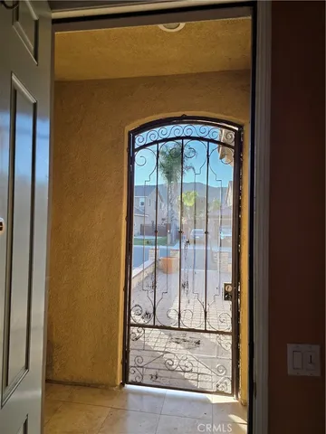 a view of front door