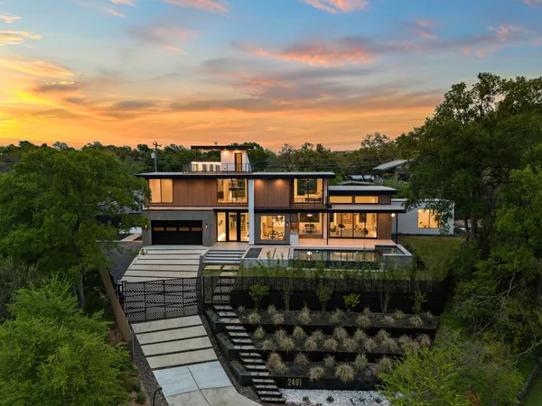 a view of a house with a balcony
