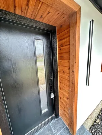 a view of front door