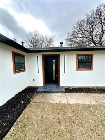 a front view of a house