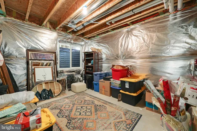 a view of storage and utility room