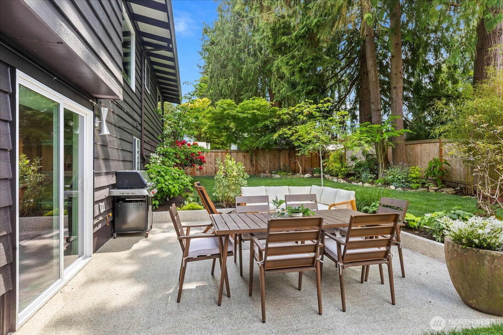 18722 84th Avenue West Edmonds, WA 98026 - Photo 33 of 40 a view of an outdoor dining space with a patio