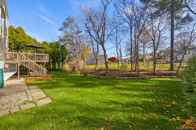a view of a park with swings and slides