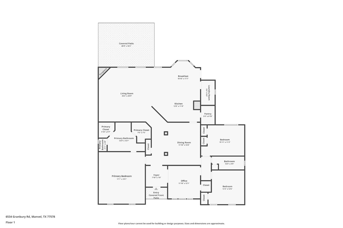 6534 Granbury Road Manvel, TX 77578 - Photo 49 of 49 a picture of floor plan