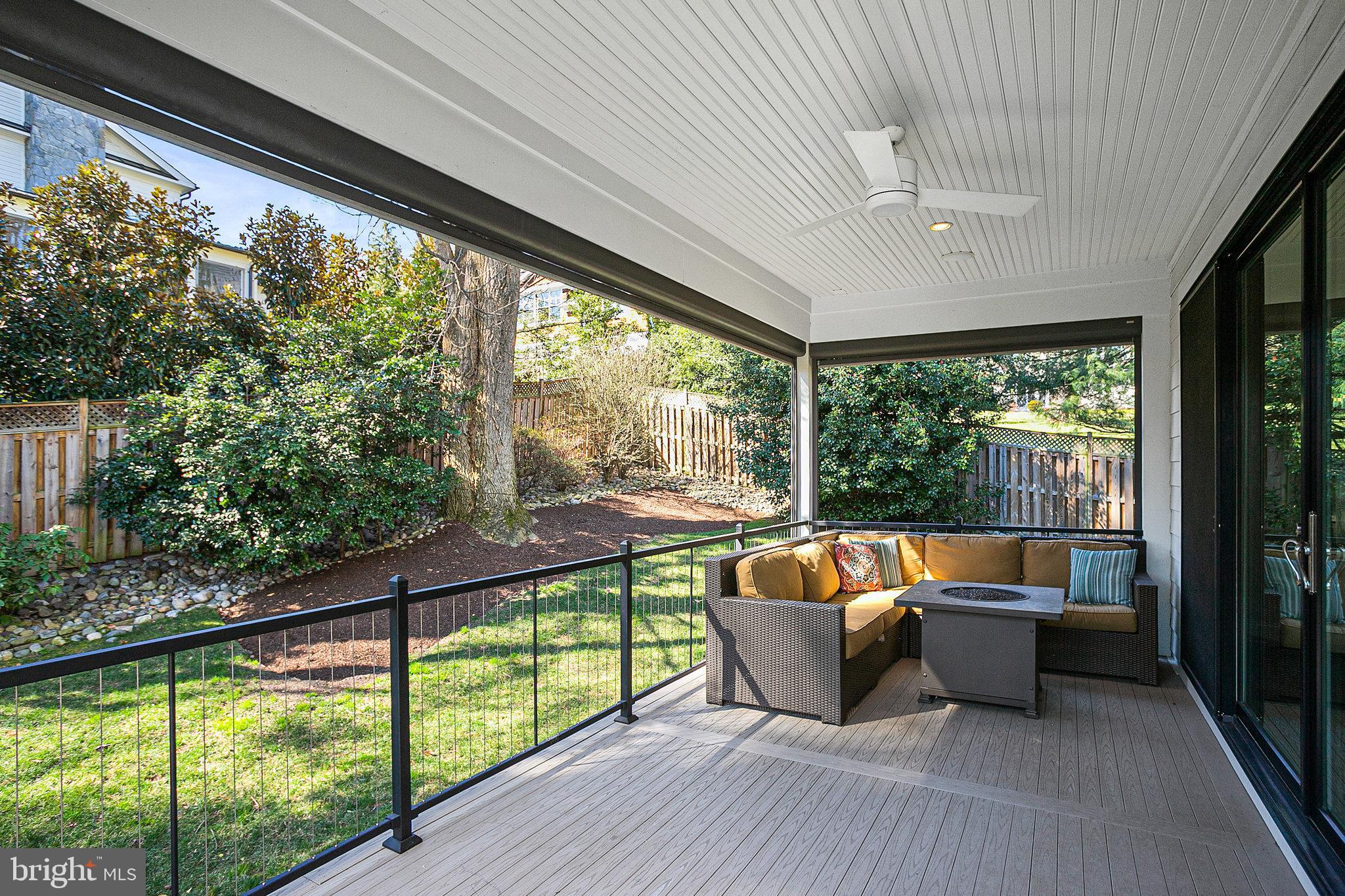 5901 Upton Street McLean, VA 22101 - Photo 54 of 64 Covered Porch with Phantom Screen
