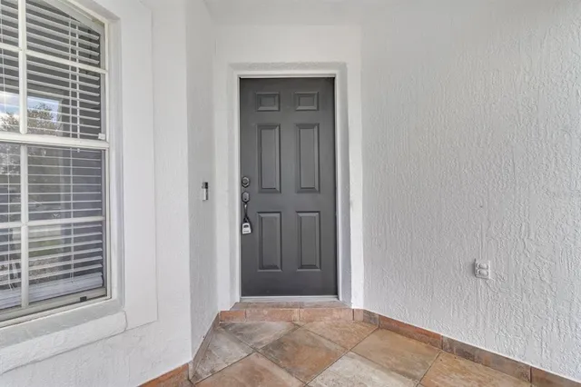 a view of an entryway door