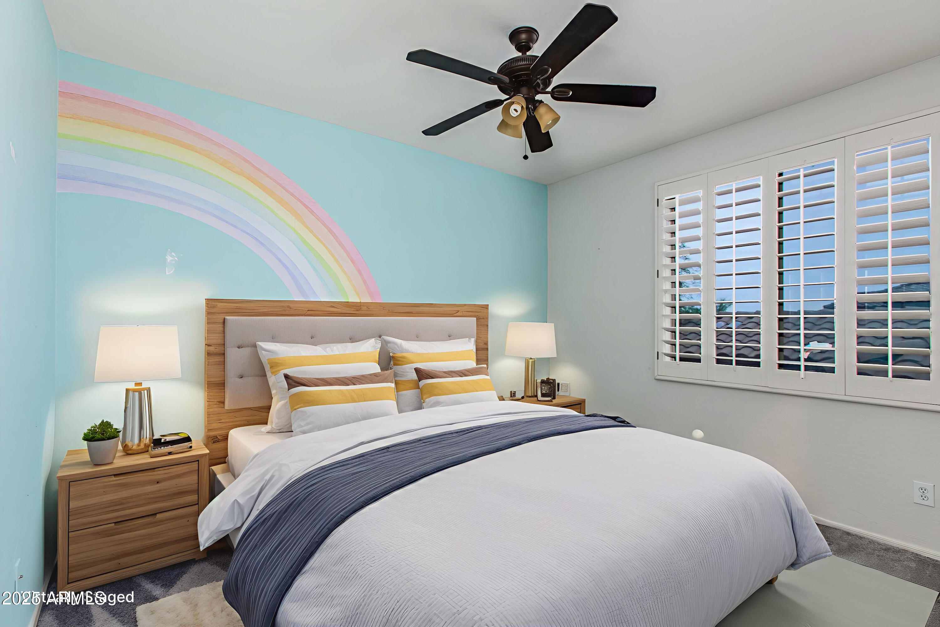 40332 North High Noon Way Phoenix, AZ 85086 - Photo 12 of 25 a bedroom with a bed and a large window