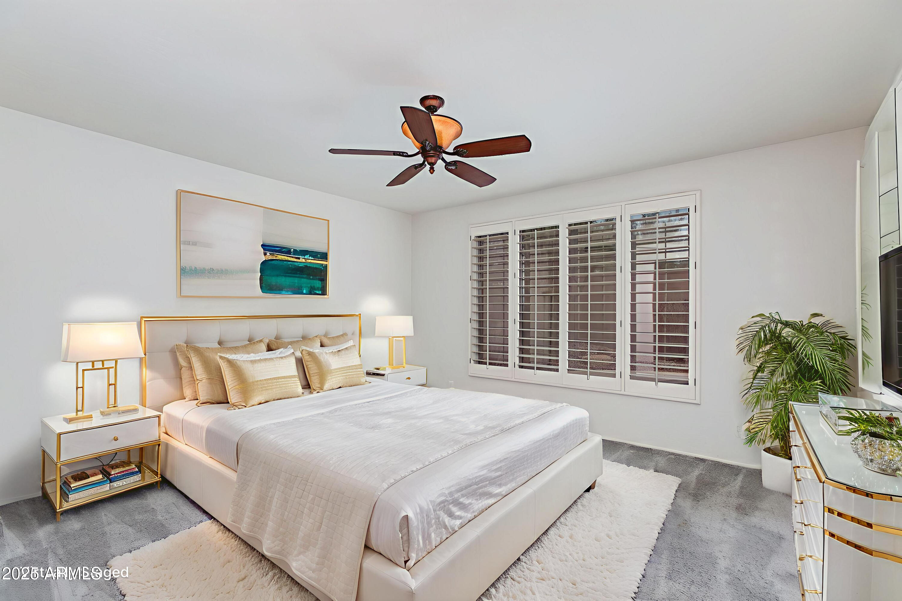 40332 North High Noon Way Phoenix, AZ 85086 - Photo 5 of 25 a bedroom with a bed and a large window